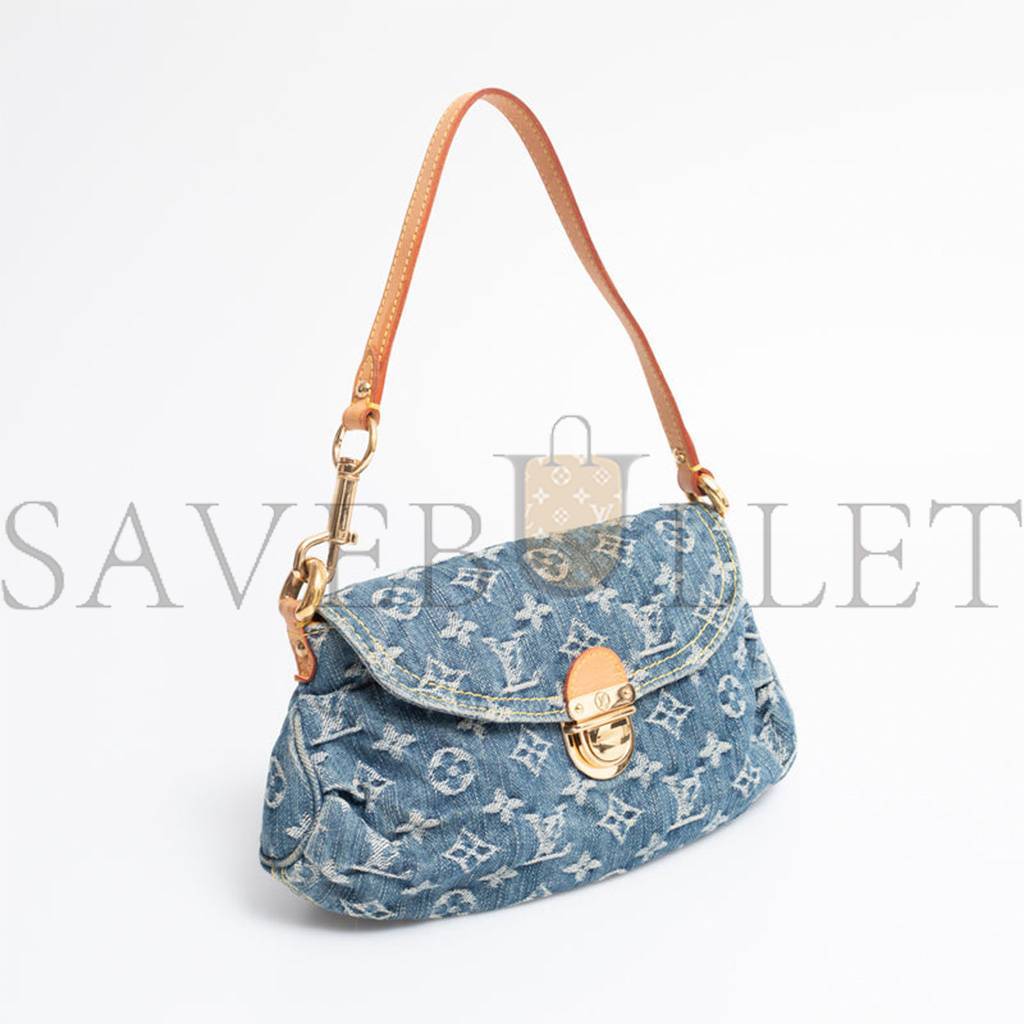 l**is V*t*n monogram denim pleaty m95050 (26*15*9cm)